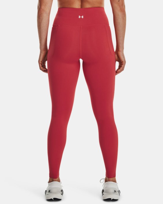 Women's UA Meridian Full-Length Leggings, Red, pdpMainDesktop image number 1